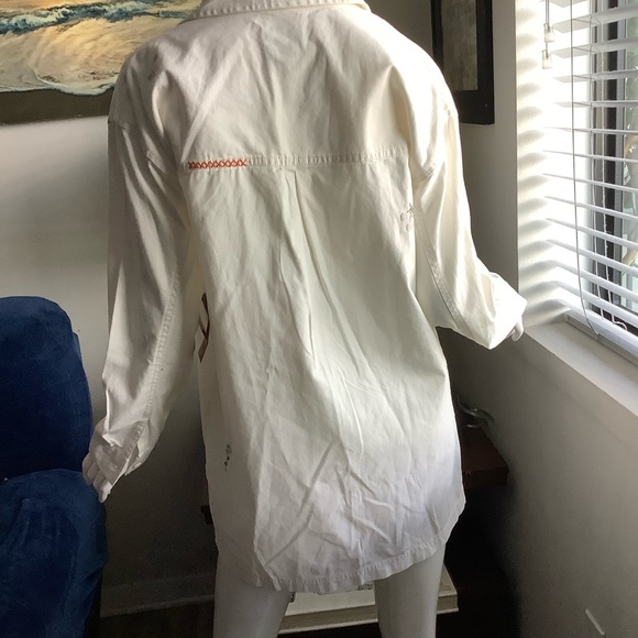 Vans Micro Ditsy Flora Marshmallow Long Lightweight Jacket/Dress - Picture 2 of 9